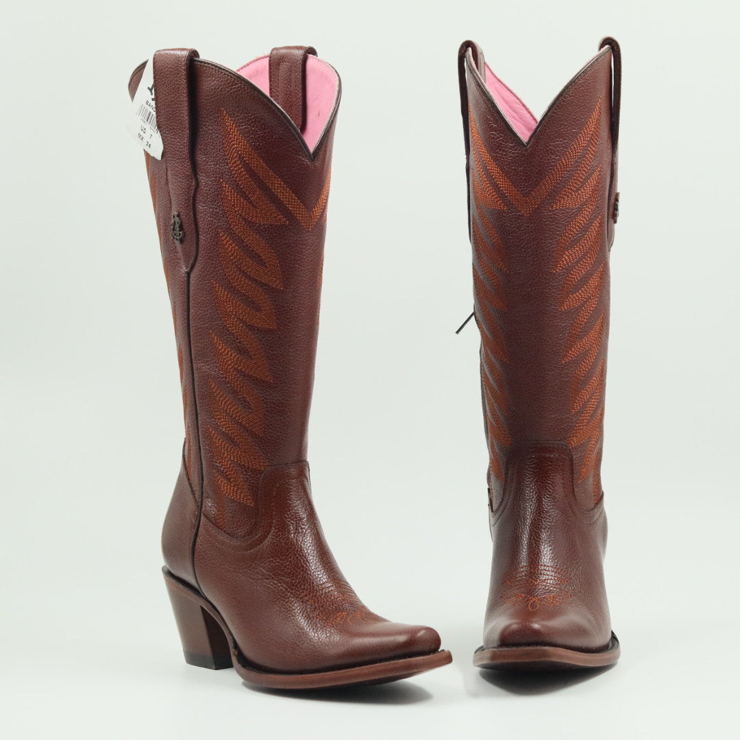 BOTA VAQUERA PARA DAMA DE PIEL MODELO BANDIDA SHEDRON