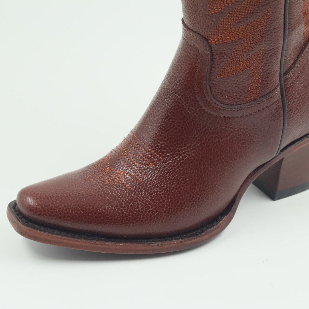 BOTA VAQUERA PARA DAMA DE PIEL MODELO BANDIDA