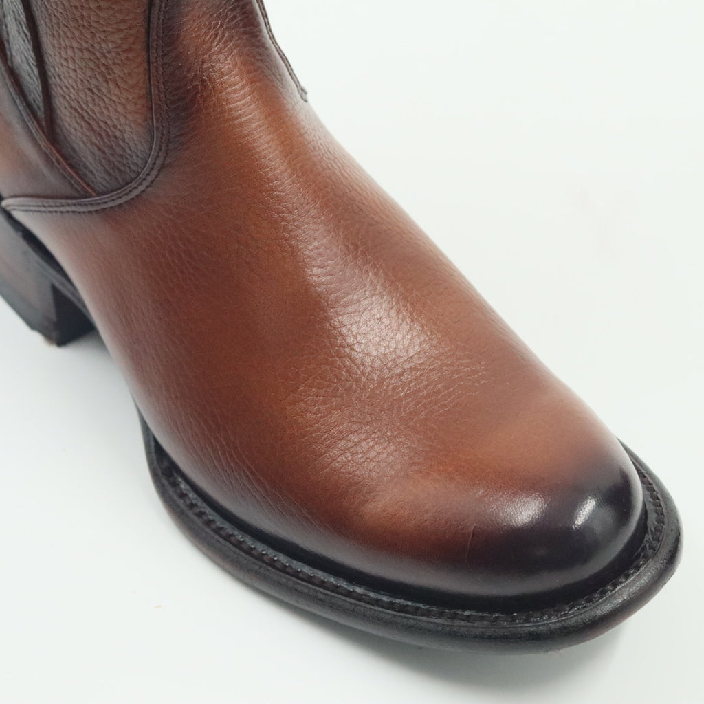 BOTA VENADO OVAL PARA CABALLERO COÑAC