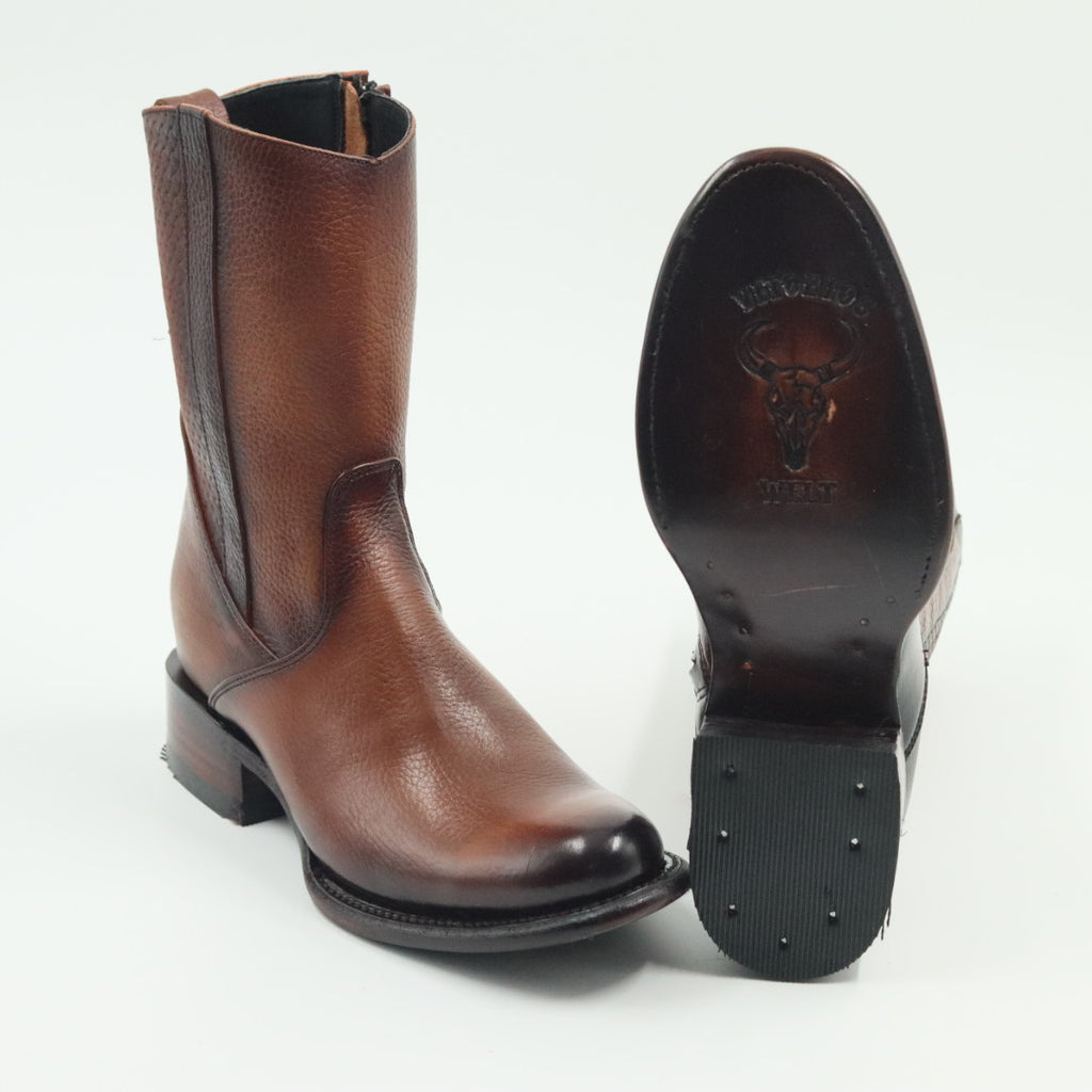 BOTA VENADO OVAL PARA CABALLERO COÑAC