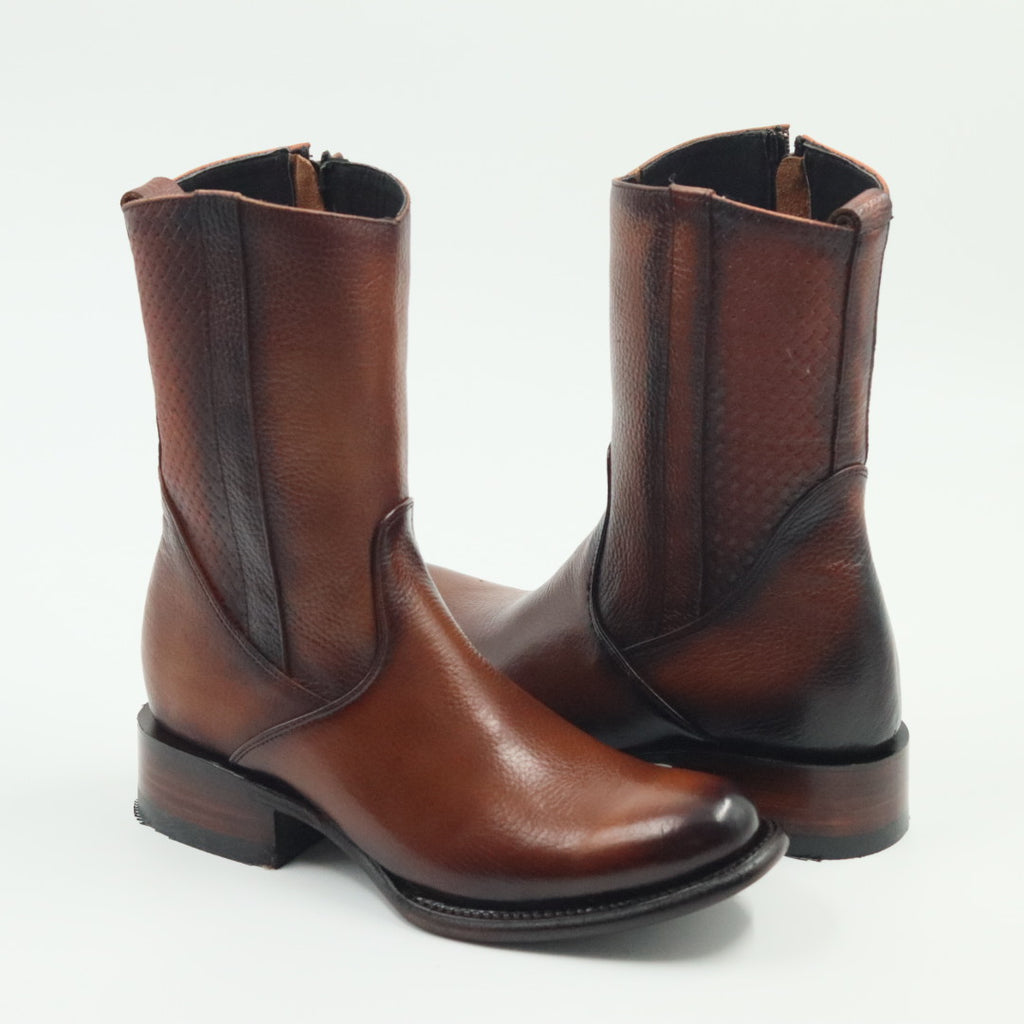 BOTA VENADO OVAL PARA CABALLERO COÑAC