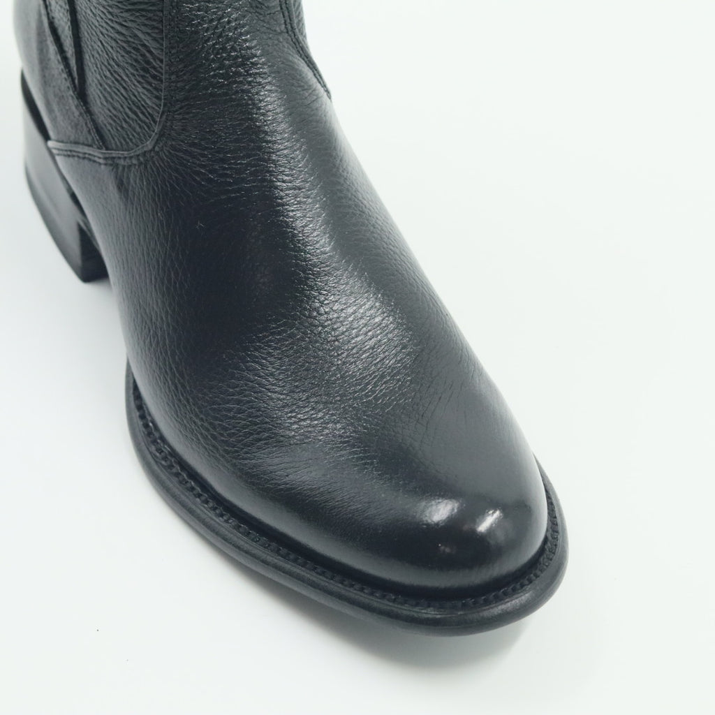 BOTA VENADO OVAL PARA CABALLERO NEGRO