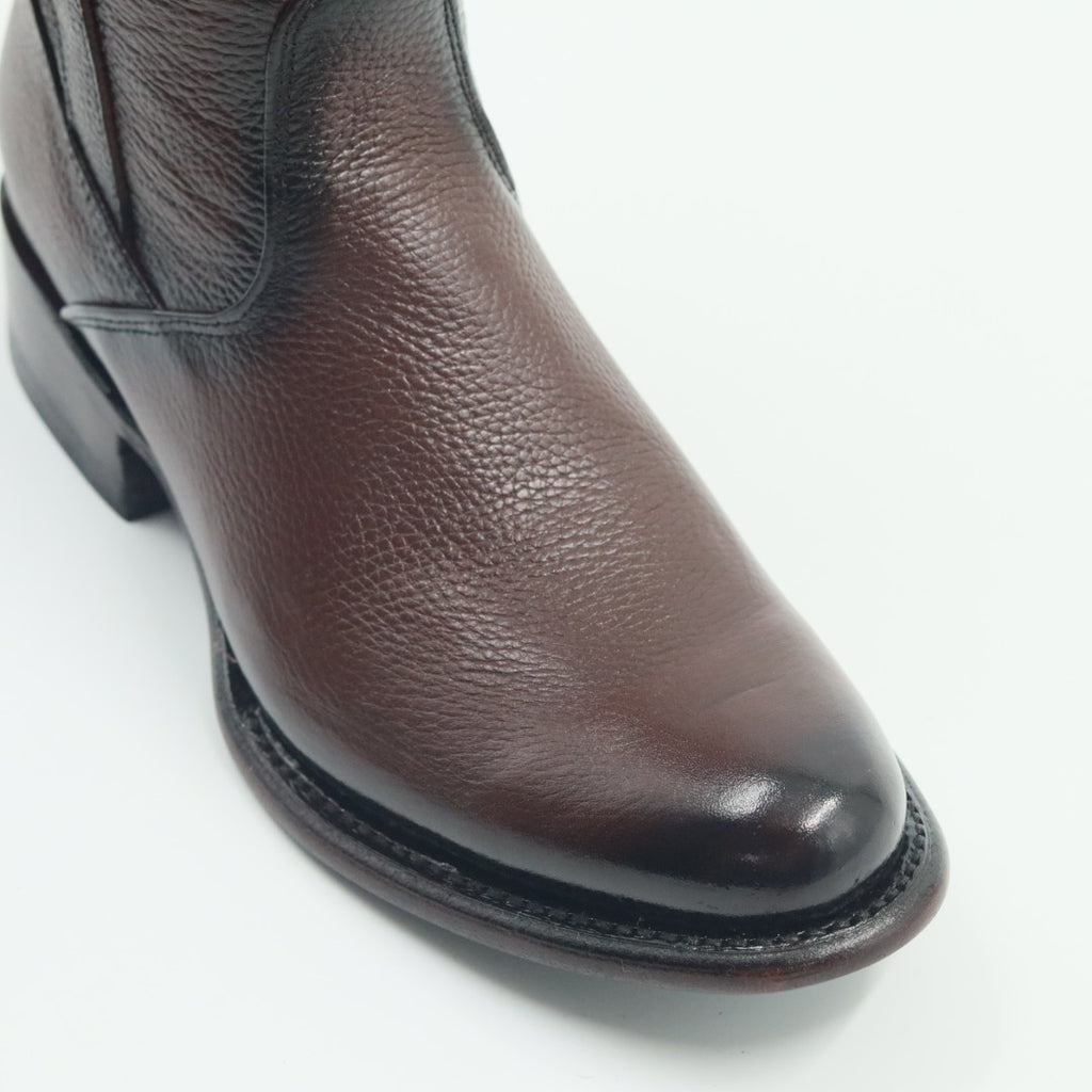 BOTA VENADO OVAL PARA CABALERO TABACO