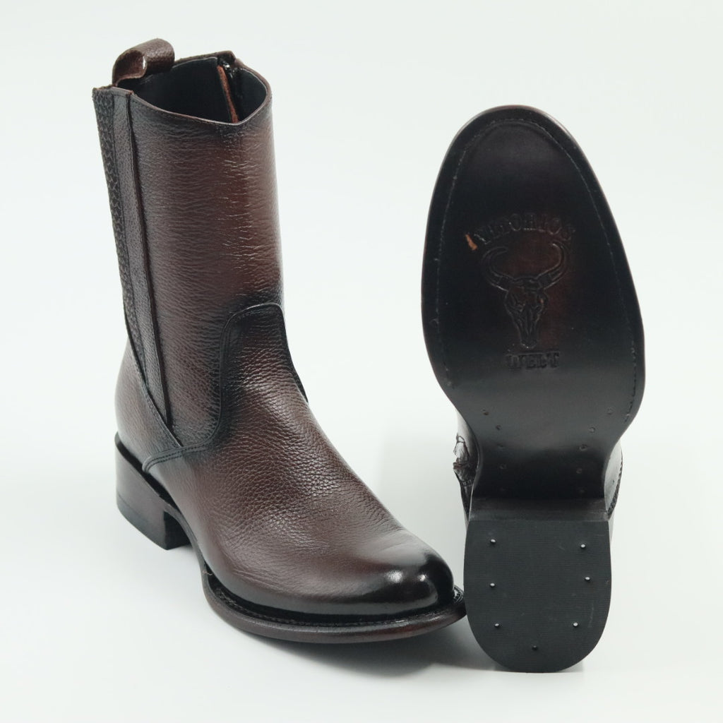 BOTA VENADO OVAL PARA CABALERO TABACO