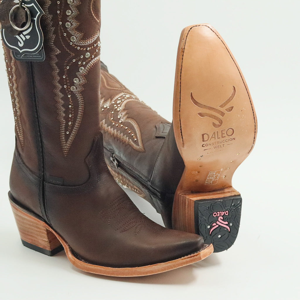 BOTA VAQUERA PARA DAMA DE PIEL MODELO AFRICA