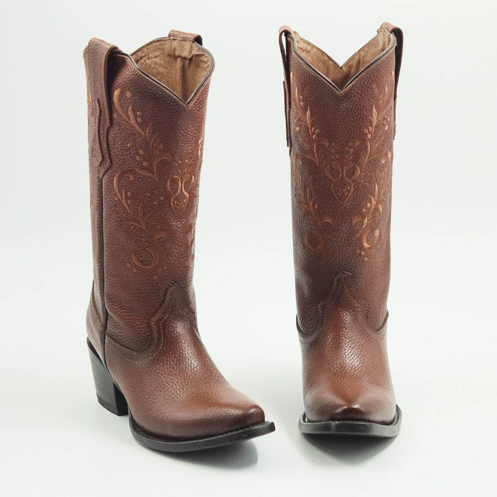 BOTA VAQUERA PARA DAMA DE PIEL MODELO DIVA