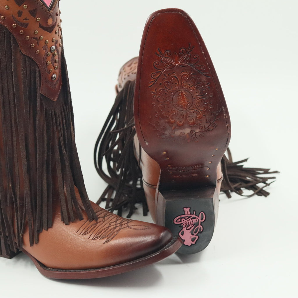 BOTA VAQUERA PARA DAMA DE PIEL MODELO FORAJIDA