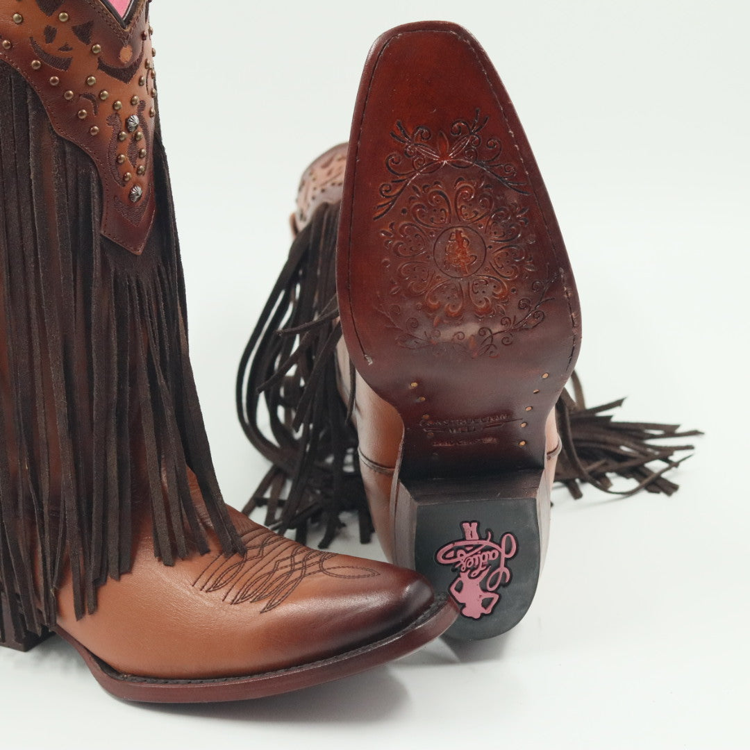 BOTA VAQUERA PARA DAMA DE PIEL MODELO FORAJIDA