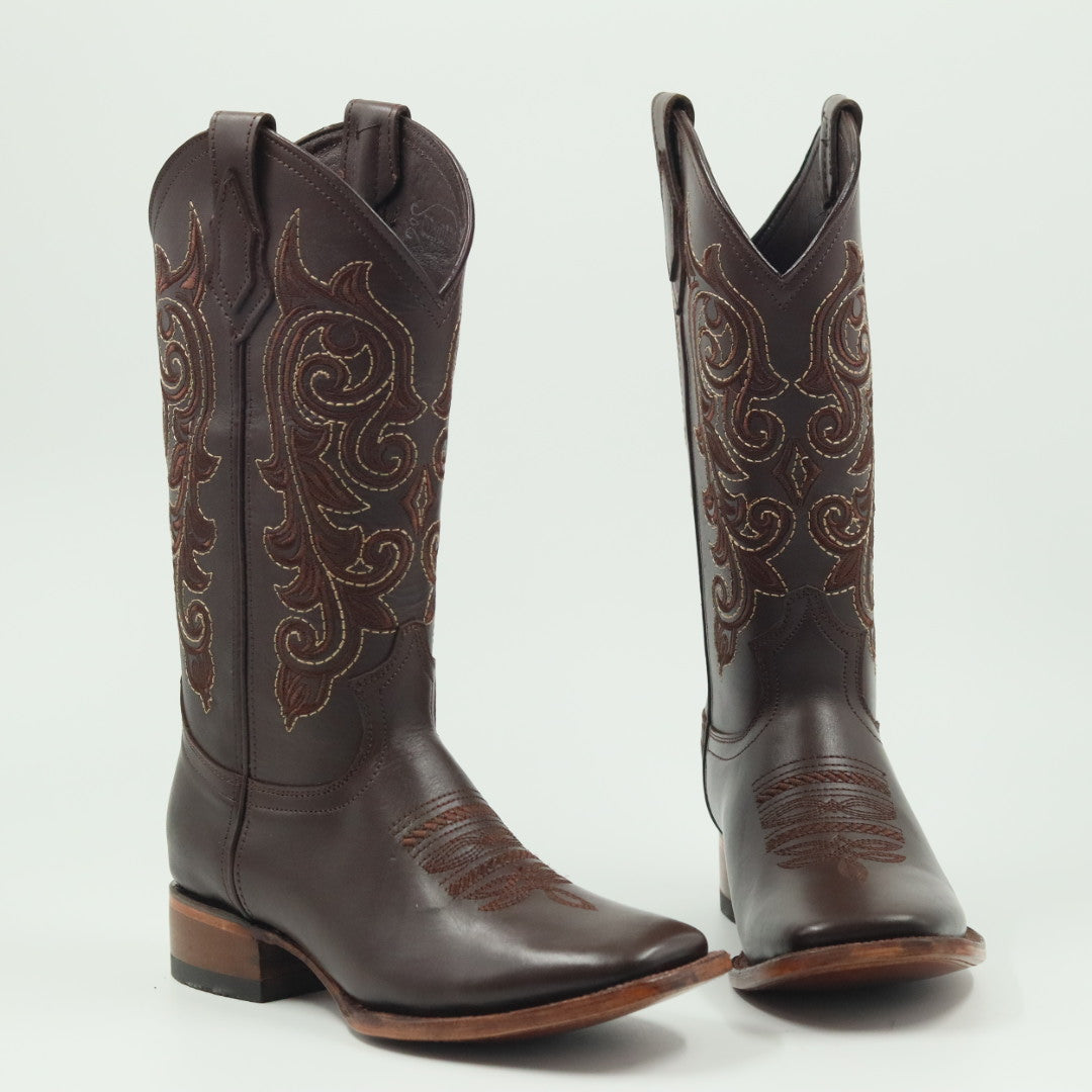 BOTA VAQUERA PARA DAMA DE PIEL MODELO GABY