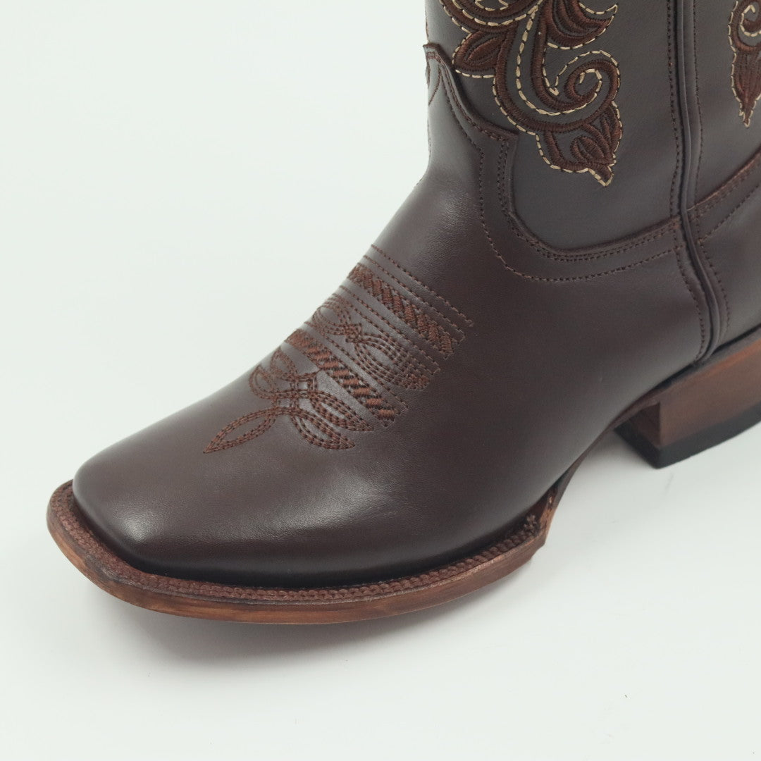 BOTA VAQUERA PARA DAMA DE PIEL MODELO GABY