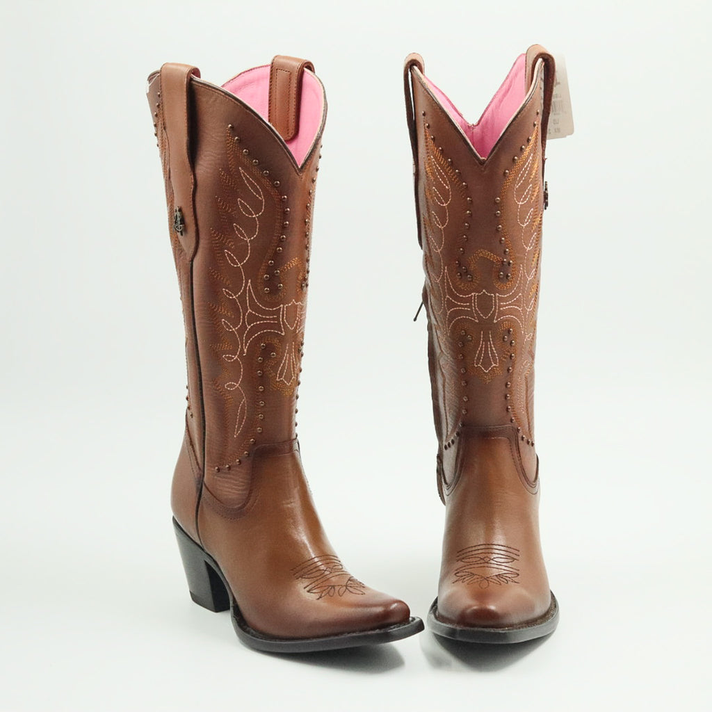 BOTA VAQUERA PARA DAMA DE PIEL MODELO LIBERTY