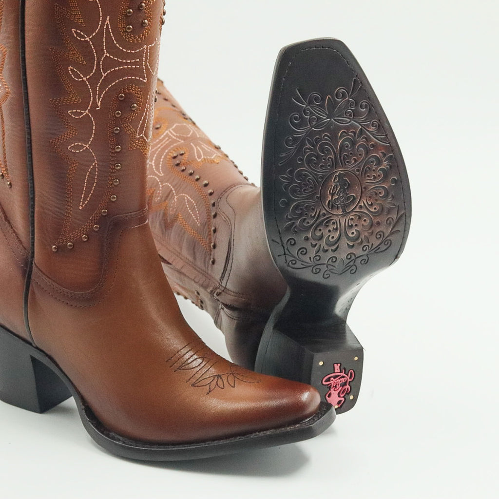 BOTA VAQUERA PARA DAMA DE PIEL MODELO LIBERTY