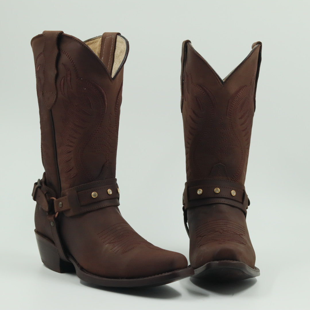 BOTA VAQUERA PARA DAMA DE PIEL MODELO PERA 045