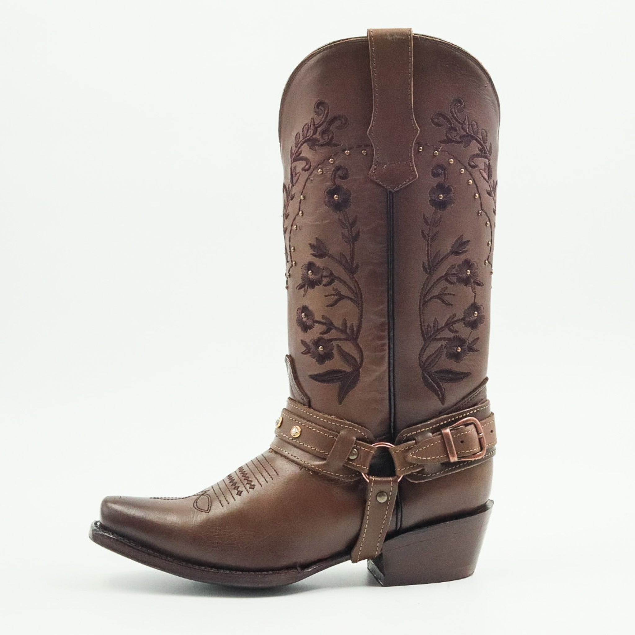 BOTA VAQUERA PARA DAMA DE PIEL MODELO PERA