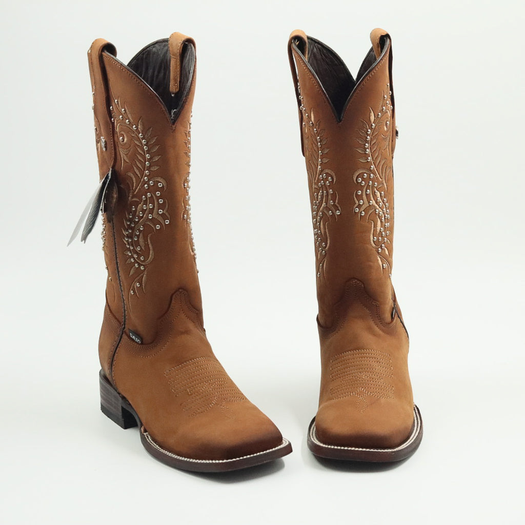 BOTA VAQUERA PARA DAMA DE PIEL MODELO RAQUEL