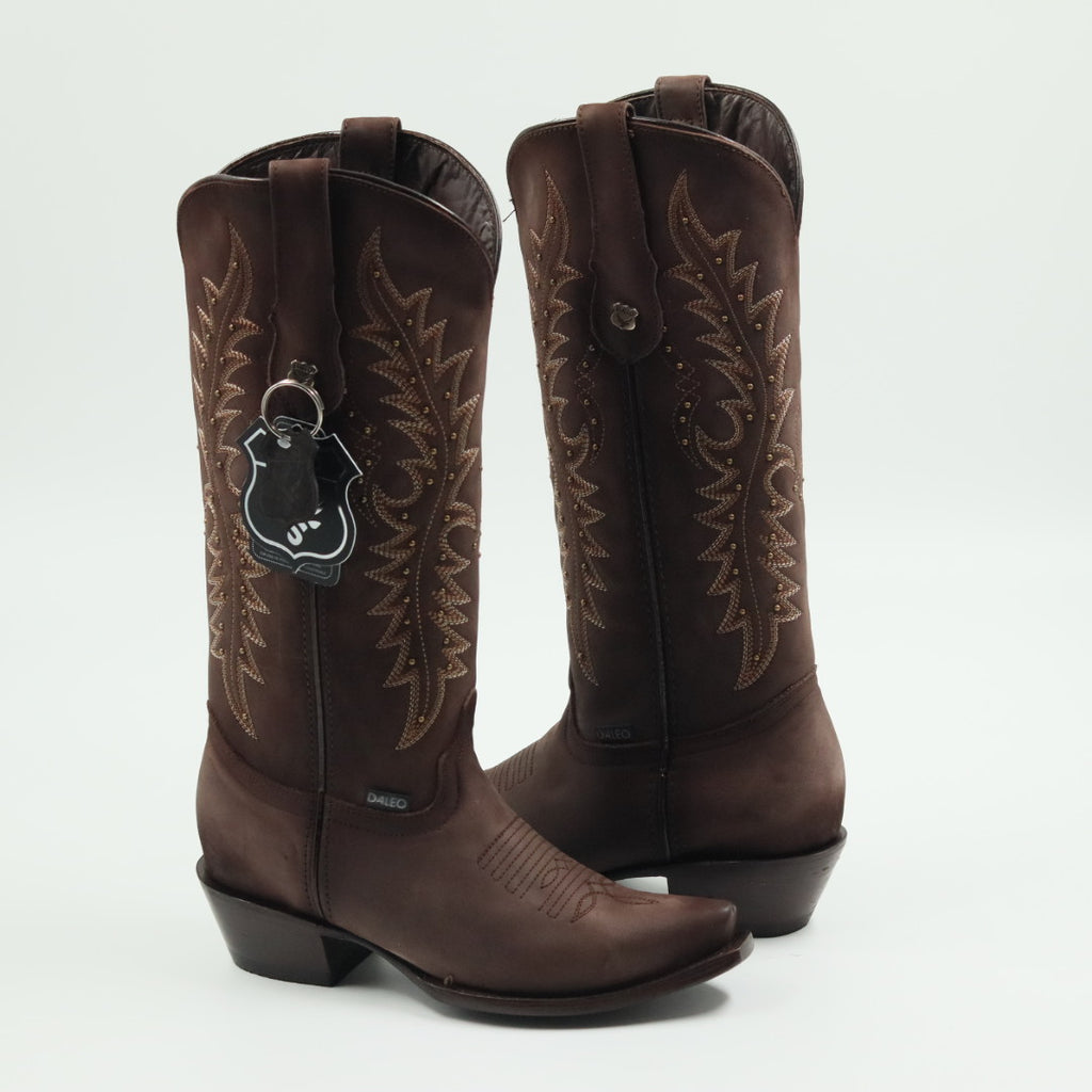 BOTA VAQUERA PARA DAMA DE PIEL MODELO RUBI