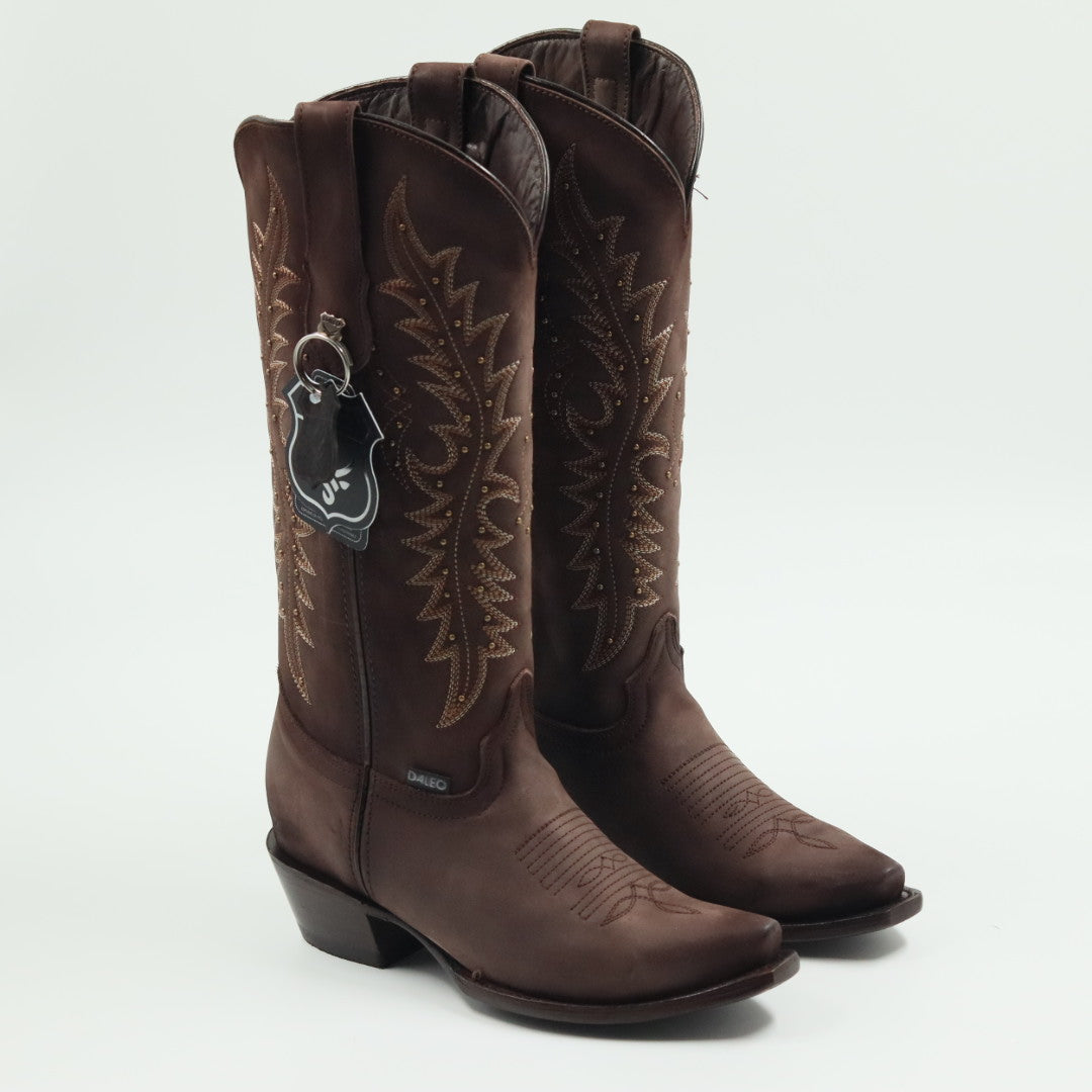 BOTA VAQUERA PARA DAMA DE PIEL MODELO RUBI