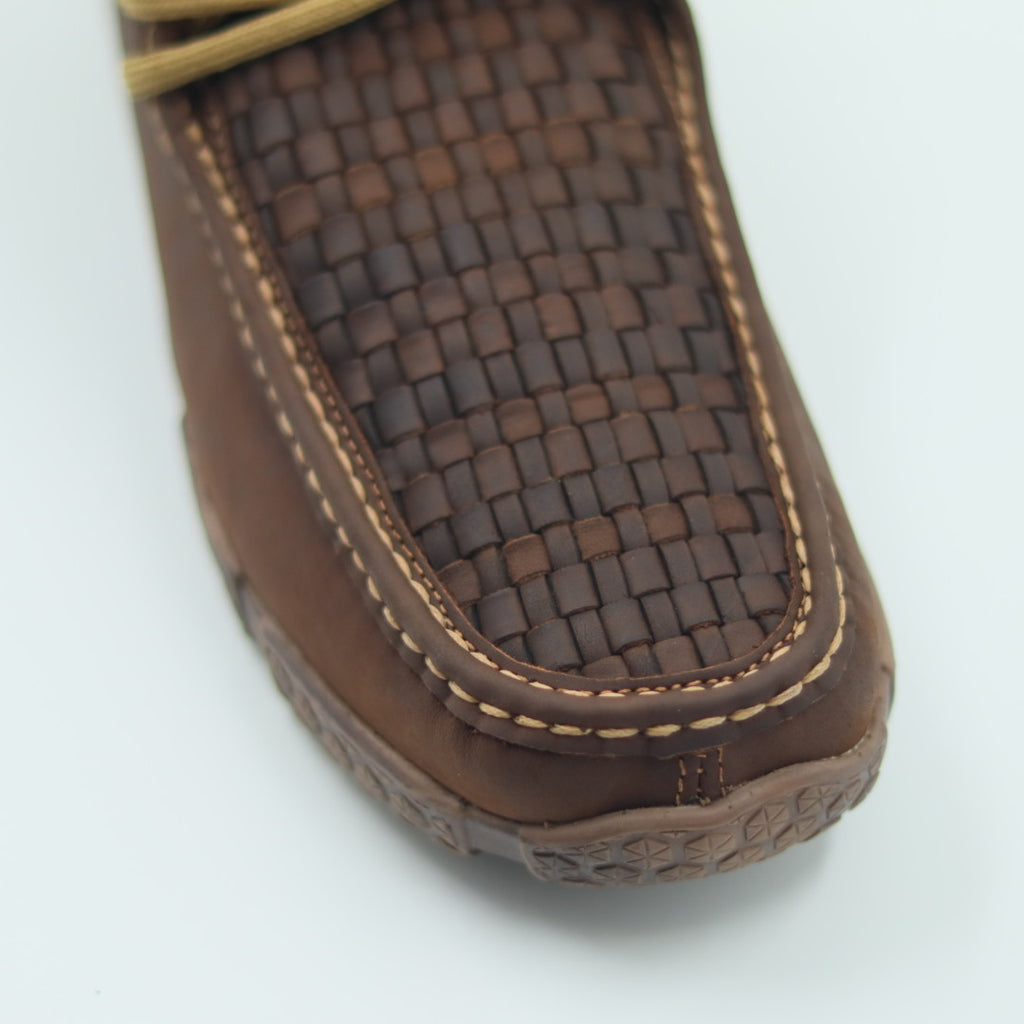 ZAPATO PARA CABALLERO DE PIEL MODELO WALLABI PETATILLO TABACO