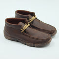 ZAPATO PARA CABALLERO DE PIEL MODELO WALLABI LISO TABACO