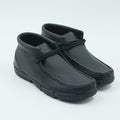 ZAPATO PARA CABALLERO DE PIEL MODELO WALLABI LISO NEGRO
