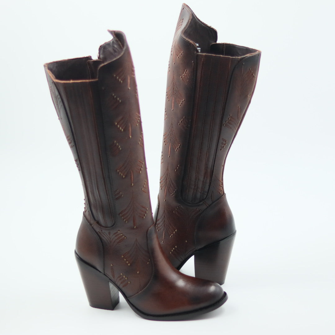 BOTA VAQUERA PARA DAMA DE PIEL MODELO SOBERBIA